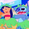 Lilo and Stitch in Hawai paint by numbers