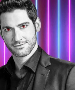 Lucifer Morningstar Devil Eyes paint by number