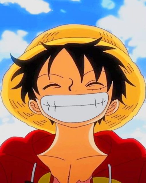 Luffy Smiling One Piece paint by numbers