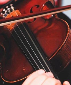 Man Playing Brown Violin paint by number