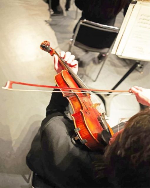 Man Playing Violin paint by number