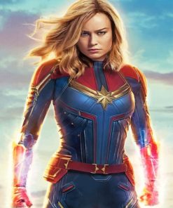 mcu captain marvel adult paint by numbers