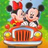 Mickey Mouse And Minnie Mouse paint by number