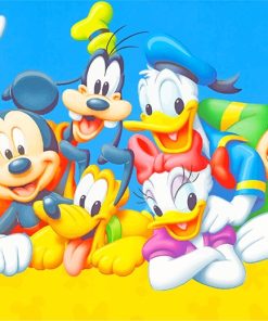 Mickey Mouse Characters paint by numbers