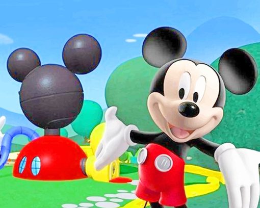 mickey mouse clubhouse adult paint by numbers