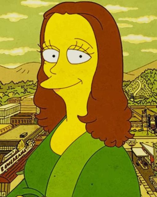 Monalisa The Simpsons paint by numbers