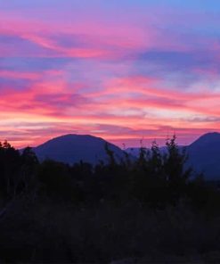 Mountain Sunset paint By Numbers