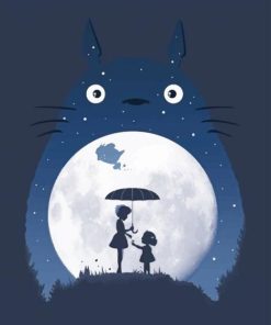 My Neighbor Totoro Silhouette paint By Numbers