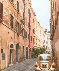 Ombre Rosse in Rome Italy paint by numbers