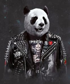 Panda Rock Star Paint By Numbers