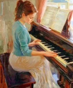 Piano Woman Paint By Numbers