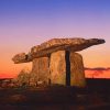 poulnabrone dolmen Sunset Ireland adult paint by numbers