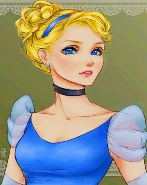 Princesse Disney Version Manga paint by numbers