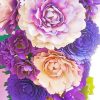 Purple Artificial Flower Paint By Numbers