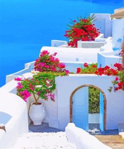 Santorini Mediterraneo paint by numbers