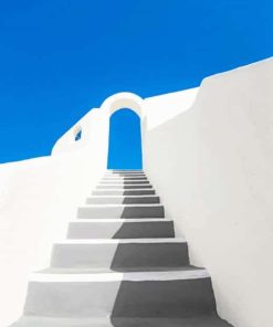 Santorini Steps paint by Numbers