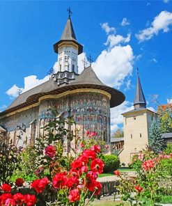 Sucevita Monastery Church paint by number