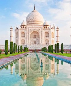 Taj Mahal India paint by numbers