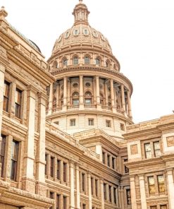 Texas State Capitol paint by number