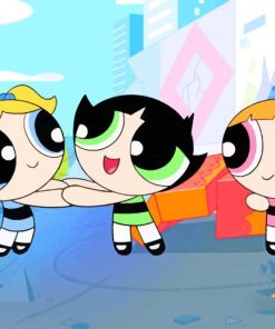 The Powerpuff Girls paint by numbers