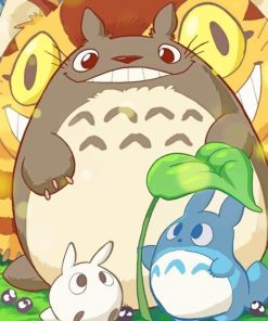 Totoro And The Squad Paint by numbers