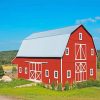 Traverse City Wedding Barn paint by number