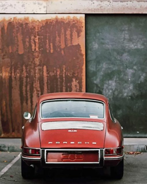 Vintage Porche paint by numbers