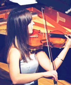 Woman Playing Violin paint by number