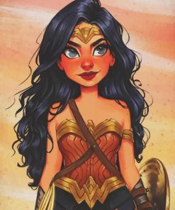 Wonder Woman paint by numbers