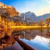 Yosemite Valley View California paint by number