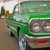 1964 Chevy Impala Green paint by numbers