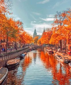 Amsterdam Autumn paint by numbers