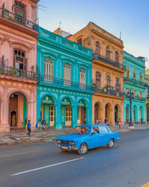 Colorful Havana paint by numbers