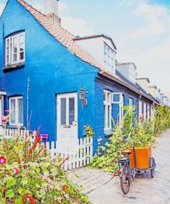 Aarhus Terraced House paint by numbers