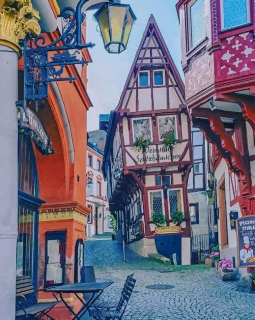 Market Square In Germany paint by numbers