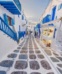 Mykonos Greece paint by numbers