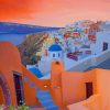 Santorini Island paint by numbers