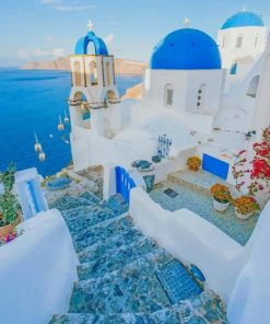 Holiday In Greece paint by numbers