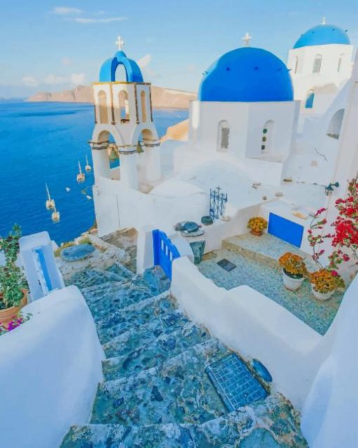 Holiday In Greece paint by numbers