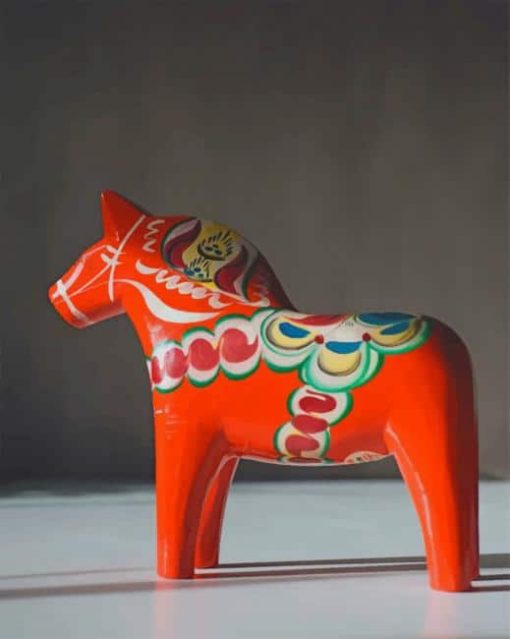 Dala Horse paint by numbers