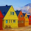 Colorful Houses paint by numbers