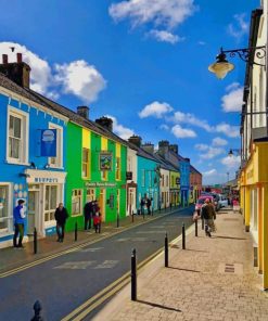 Beautiful Ireland Street paint by numbers