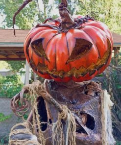 Jack-o'-lantern Pumpkin paint by numbers