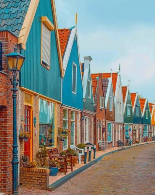 Volendam Holland paint by numbers