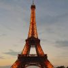 Paris Eiffel Tower In Sunset paint by numbers