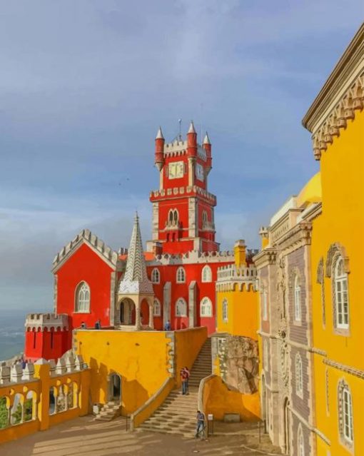 Pena National Palace paint by numbers