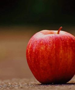 Red Apple Fruit On Surface paint by numbers