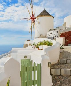 Santorini Island Greece paint by numbers