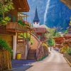 Lauterbrunnen Switzerland paint by numbers