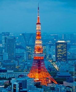 Tokyo Tower paint by numbers